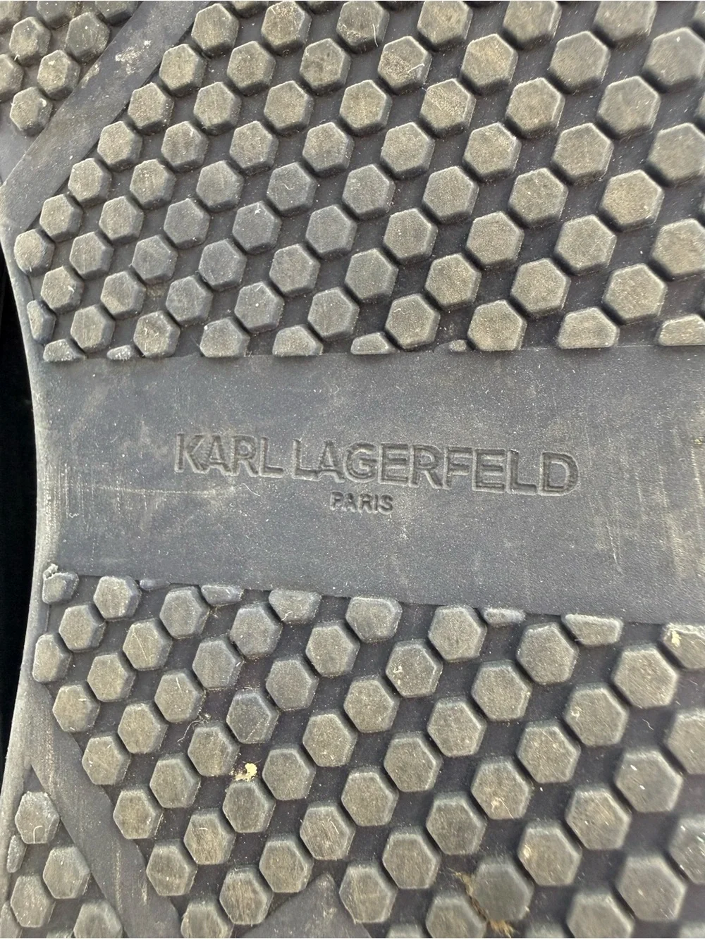 Karl Lagerfeld Paris Men’s Brown/Black Leather High Top Sneakers US 8.5 EU 41.5